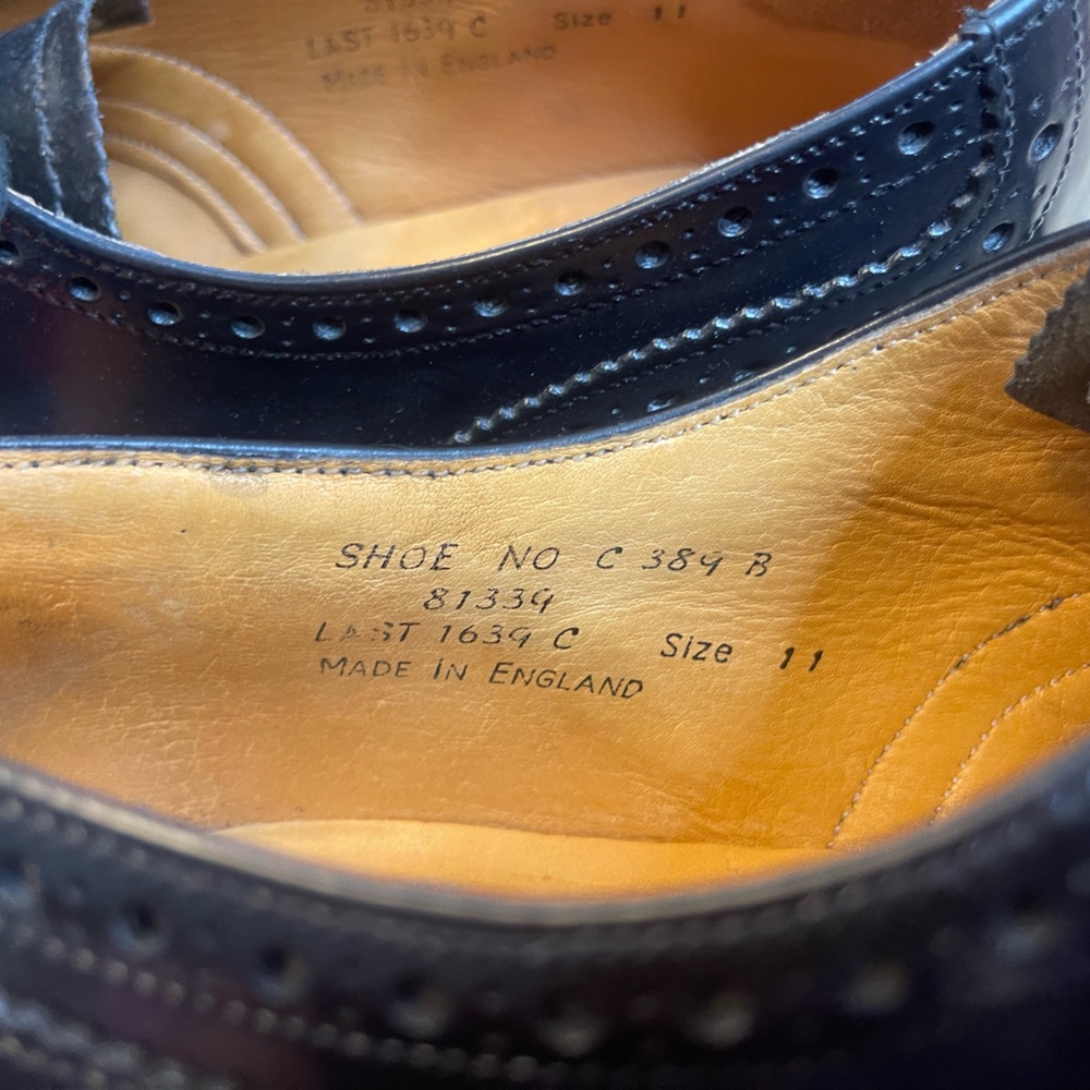 *Conditioned & Shined* Church’s Oxford Black Leather Wingtips. Made in England - Picture 3 of 6